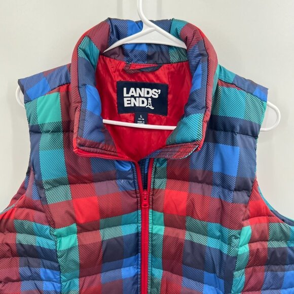 Lands' End puffer vest Size Large 14-16 - Picture 3 of 8